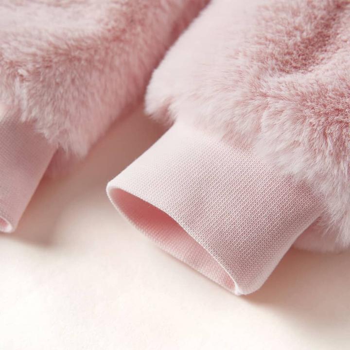 Image du produit VidaXL Veste pour enfants en fausse fourrure rose tendre 128,Matériau : fausse fourrure (100 (128)