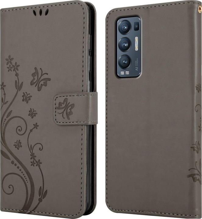 Actual product image Cadorabo Flower Book cover (Oppo Find X3 Neo)
