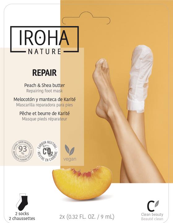 Actual product image Iroha Nature Nature - Foot Mask Socks Repair Peach (Foot mask, 9 ml)