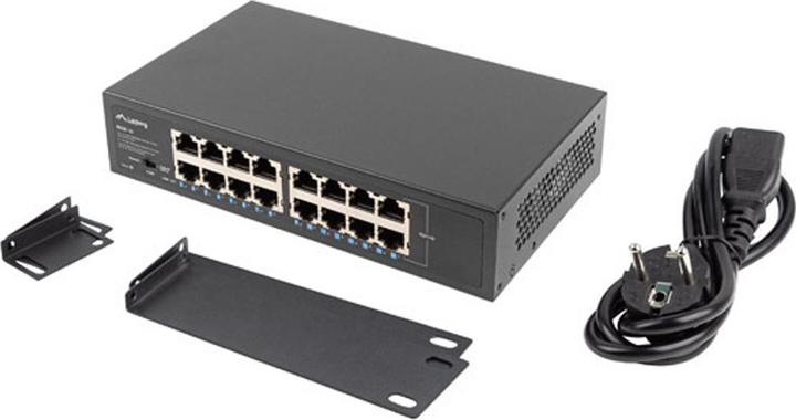 Immagine prodotto Lanberg RSGE-16 Switch di rete Gigabit Ethernet non gestito (10/100/1000) 1U (16 Porti)
