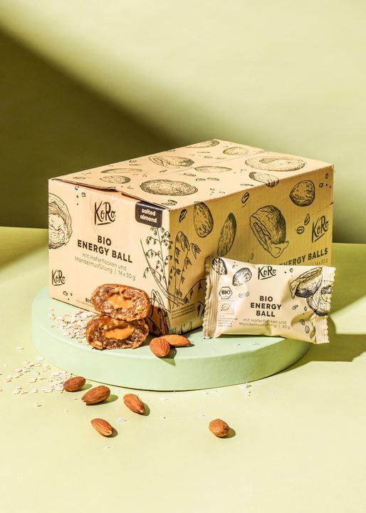 Actual product image KoRo Organic date-based snack ball with oat flakes, salt and almond paste filling (1 pcs., 420 g)