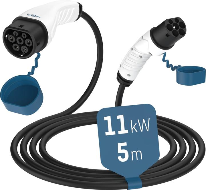 Ansmann Autoladekabel (Typ 2, 11 kW, 16 A, 5 m)