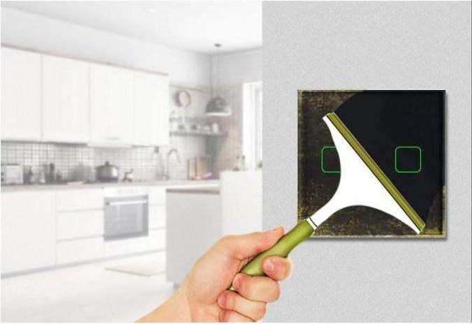 Actual product image Maclean Smart WiFi 2-fold touch light switch compatible with Tuya APP Wall switch Glass switch with