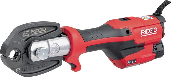 Produktbild Ridgid RIDGE TOOL Pressmaschine RP 115 V15-22-28 1x Akku 12V 2,5Ah, Ladegerät, Koffer (108 mm)