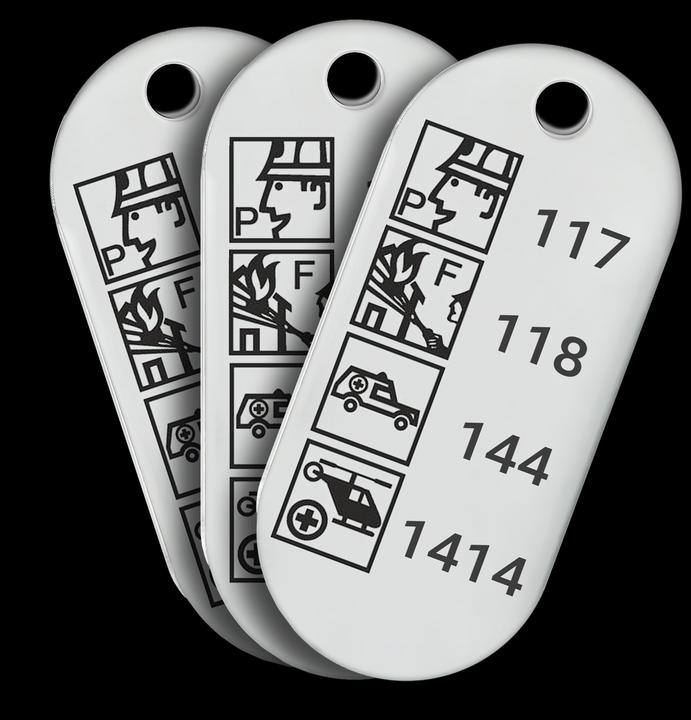 Schlüsselfundstelle Schweiz Key Finder - Set of 3