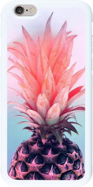 Produktbild PhoneLook Hülle Silikon weiss Purple Pink Pineapple (Apple iPhone 6)