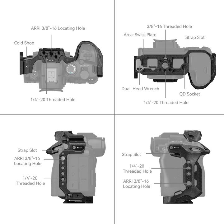 Produktbild SmallRig Black Mamba for Canon EOS R6 Mark II (Cage)