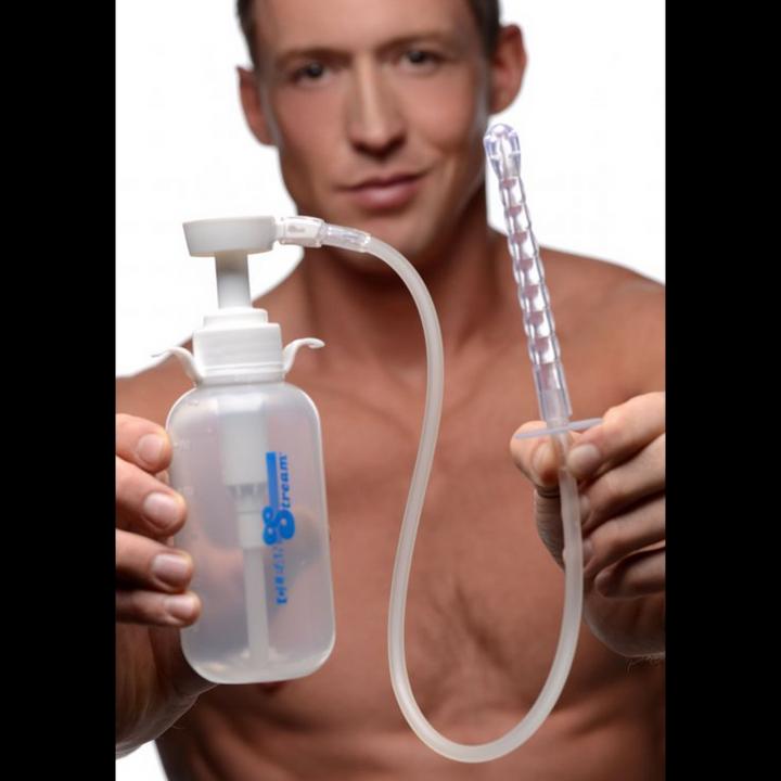 Actual product image XR Brands Pump Action Enema Bottle