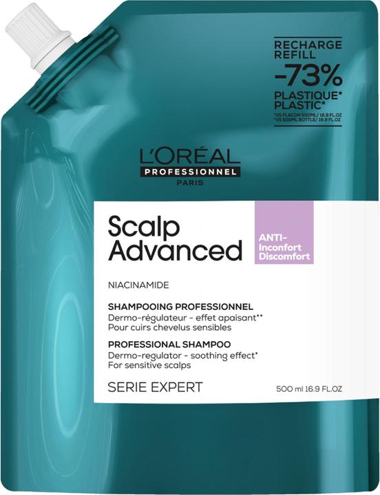 Series Expert Scalp Advanced Anti-Discomfort Dermo-Regulator Refill (500 ml, Liquid shampoo)