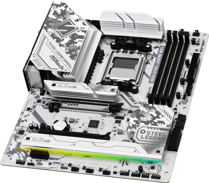 Image du produit AsRock B650 STEEL LEGEND WiFi (AM5, AMD B650, ATX)