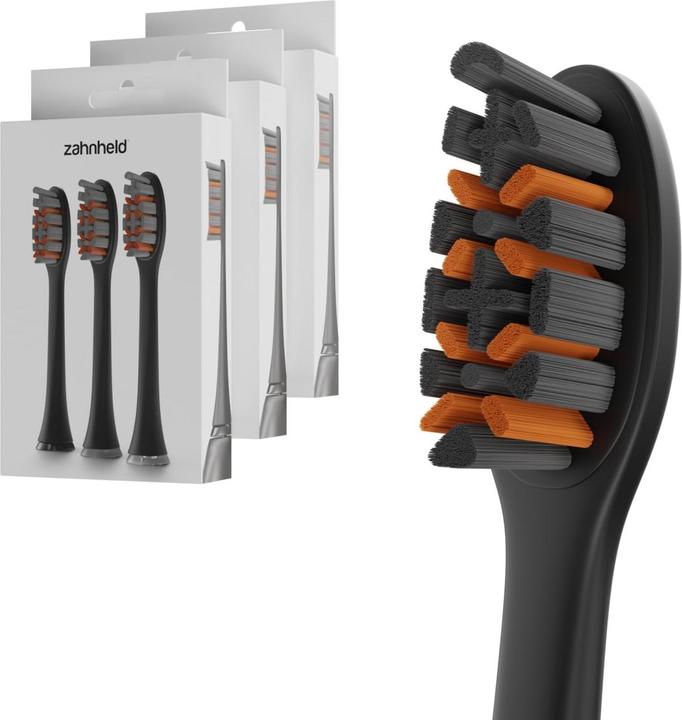 Zahnheld Bürstenkopf Pro X-Clean 9x Schwarz (9 x)