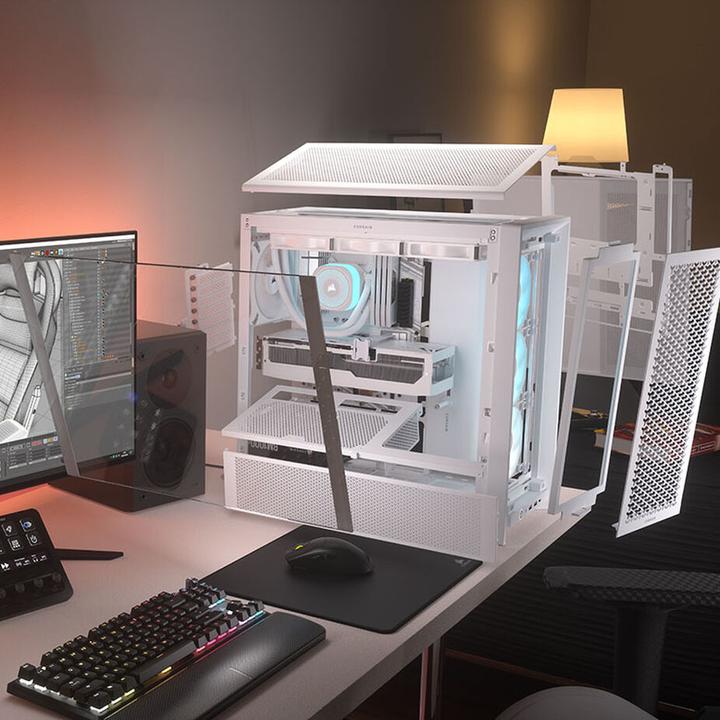 Actual product image Corsair 4000D FRAME RS ARGB WHT MID CASE (Mini-ITX, ATX, E-ATX, mATX)