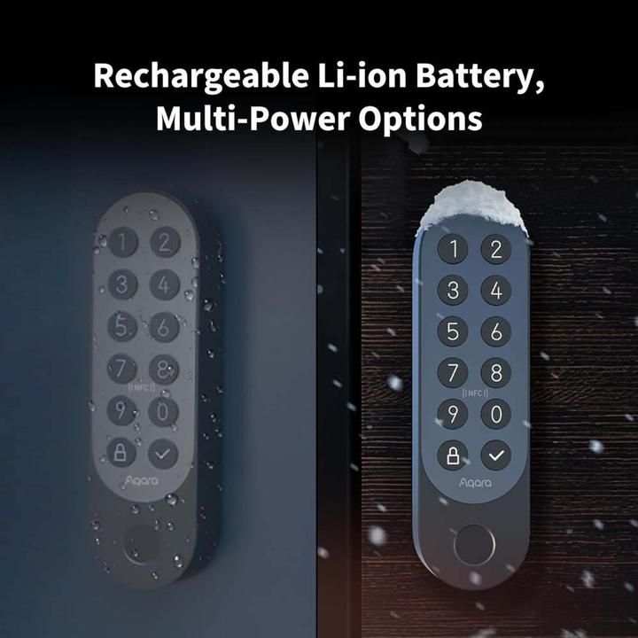 Produktbild Aqara Smart Lock U200 (Fingerabdruck, Elektronische Zahlenkombination, Bluetooth, Schlüssel, Schlüsselkarte, Smartphone)