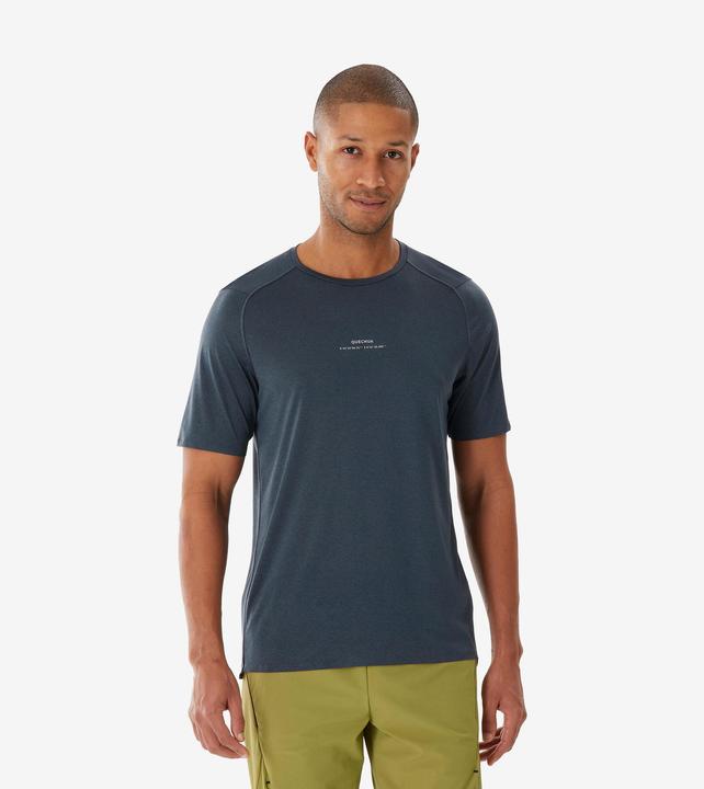 Quechua T-shirt de randonnée montagne manches courtes homme, MH500 gris (M)