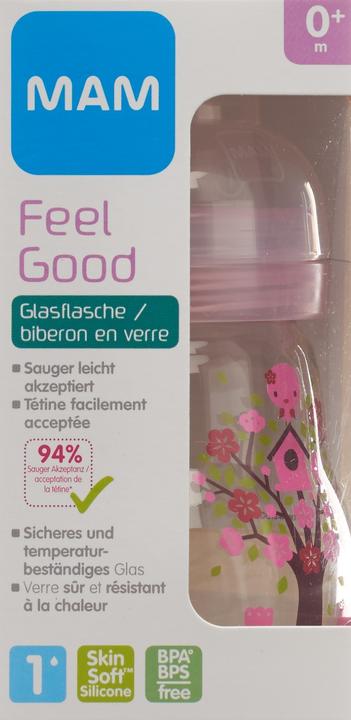 Actual product image MAM Feel Good assorted glass bottle (170 ml)
