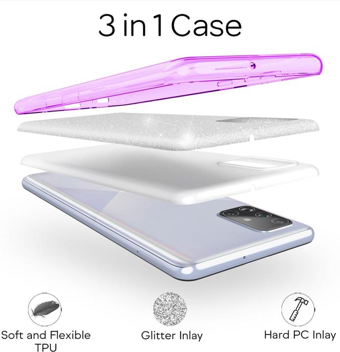 Immagine prodotto Nalia Copertura glitterata (Samsung Galaxy A51)