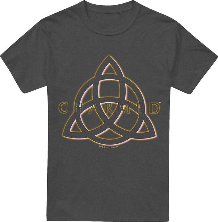 Actual product image Charmed Unisex Adult Triple Linked Logo T-Shirt (L)