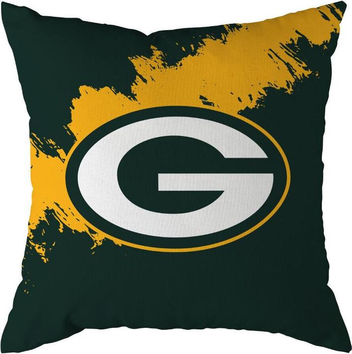 Great Branding Coussin décoratif "Brush" des Green Bay Packers (50 x 50 cm)