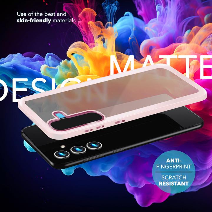 Actual product image Nalia Semi-transparent hybrid cover with protective frame (Samsung Galaxy S24+)