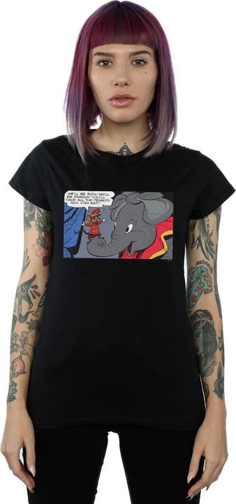 Actual product image Disney Womens/Ladies Dumbo Rich And Famous Cotton T-Shirt (S)