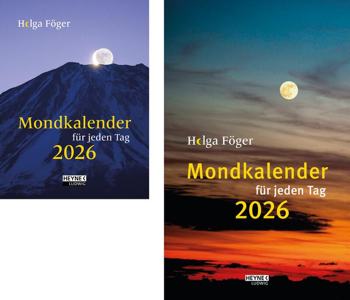 Actual product image Heyne Ludwig Calendario lunar calendar for every day (13 x 21 cm, Hardcover, German)