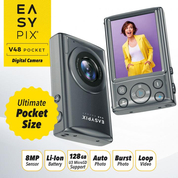 Image du produit Easypix V48 Pocket anthracite (8 Mpx)