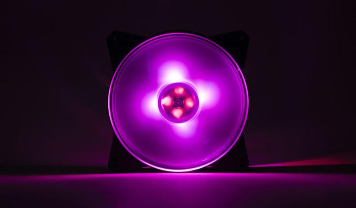 Produktbild Cooler Master MasterFan Pro 140 Air Flow RGB-Prozessorlüfter Schwarz, Transparent (140 mm, 1 x)