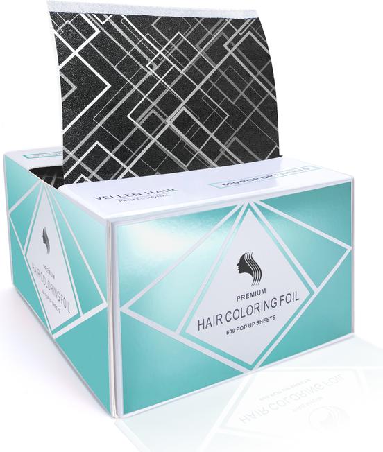 Vellen Hair Pop Up Folien 600 Stk. Schwarz/Weiss gestreifft