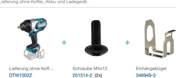 Produktbild Makita Akku-Schlagschrauber (Akkubetrieb)