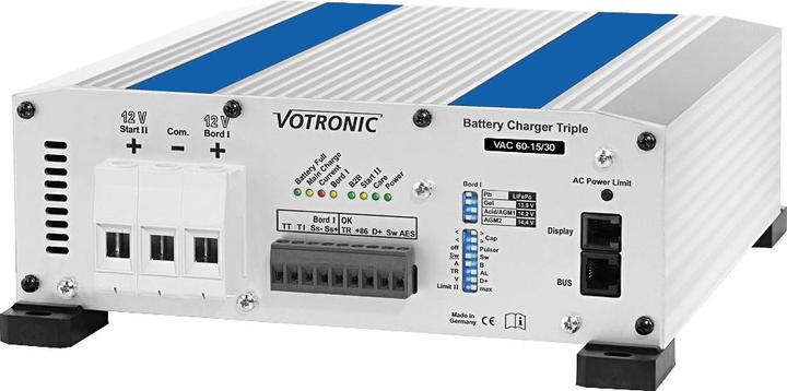 Actual product image Votronic 0666 Battery Charger VAC 60-15/30 Triple CI (12V, 45 A)