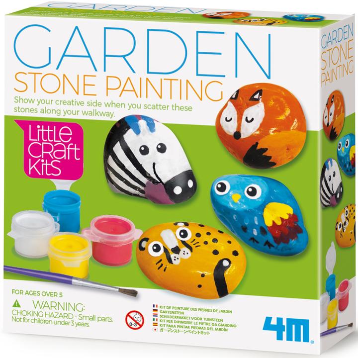 4M Little Craft | Garden Stone Painting & Making Kit | Craft & Activity | Kids 8+