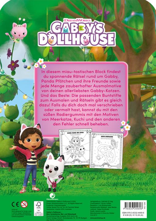 Image du produit Panini Gabby's Dollhouse : Mon fantastique jeu de coloriage et de puzzle