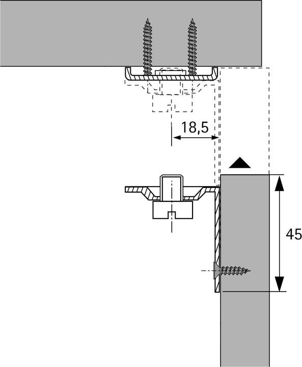 Immagine prodotto Hettich Ferramenta per letti Stabilofix (Grandangolo, 1 pz.)