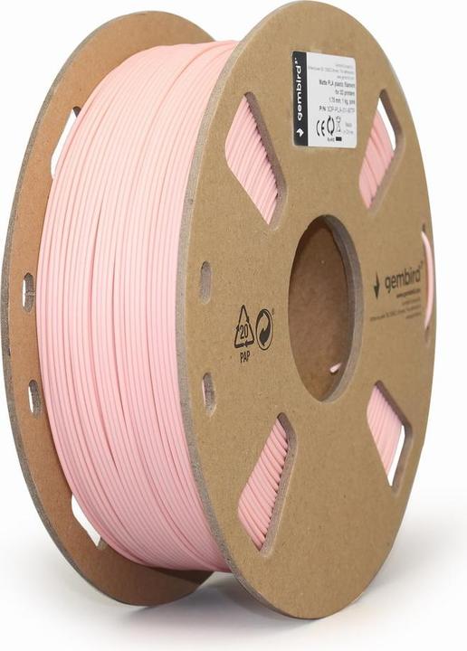 Actual product image Gembird Filament Matt PLA Pink 1.75 mm 1 kg (PLA, 1.75 mm, 1350 g, Pink)