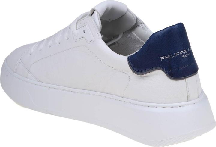 Produktbild Philippe Model temple sneakers in white/blue leather (42)