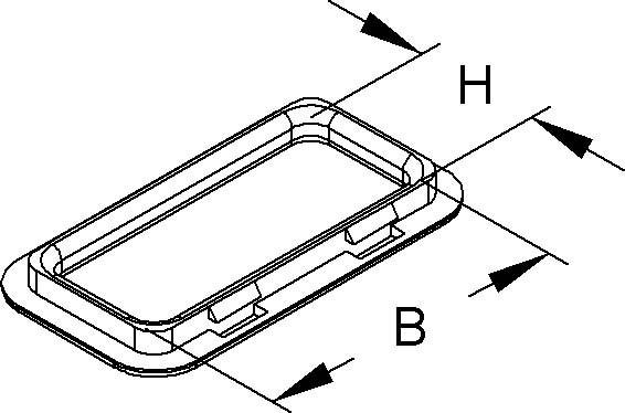 Image du produit Niedax Anneau de protection des câbles (Trou de câble, 7.20 cm)