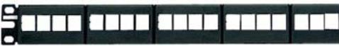 Panduit 24-port Modular Patch Panel 6 Removable Faceplates, RJ-45, Rack mounting, 1U, 482.6 mm, 43.7
