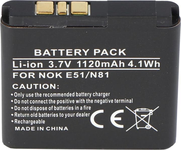 Produktbild Nokia Akku N81 Akku, BP-6MT