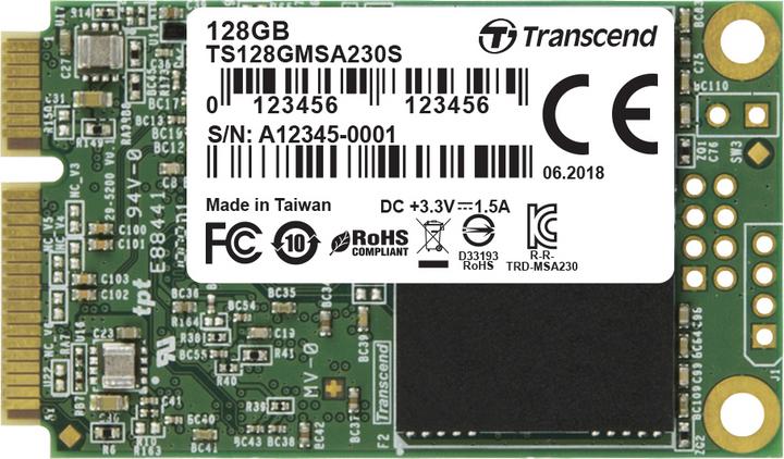 Image du produit Transcend 230S (128 Go, mSATA)