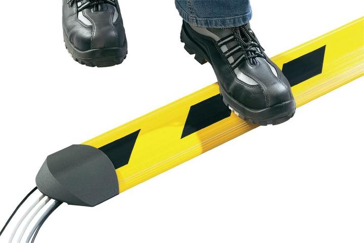 Actual product image Serpa 5.01002.1003 Cable bridge "Security" 1,5m, yellow/black (Cable bridge, 150 cm)