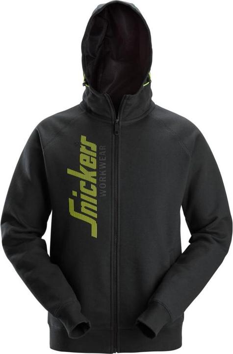 Snickers Workwear 28462800009 Logo Full-Zip Hoodie Hellgrau XXXL (XS, S, M, L, XL, XXL, 3XL)