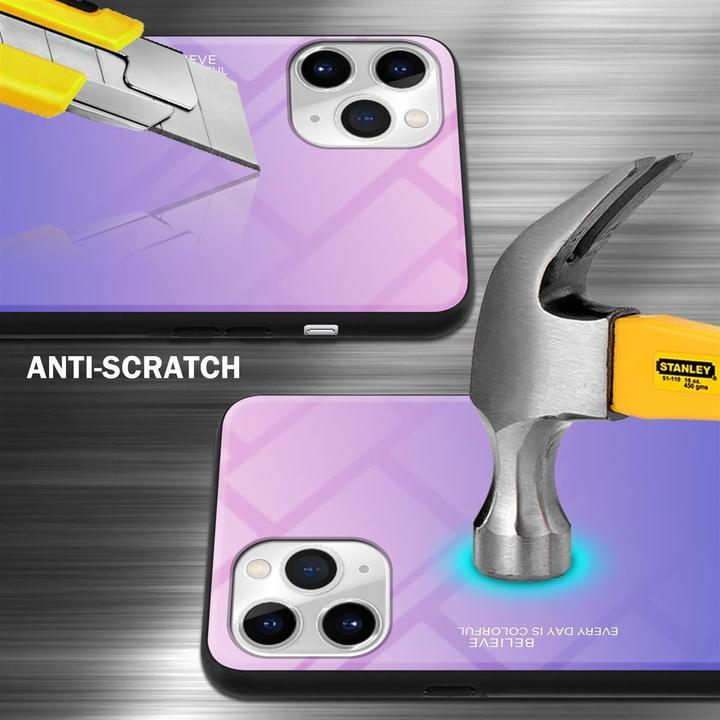 Actual product image Cadorabo TPU 2 colors glass cover (Apple iPhone 11 Pro)