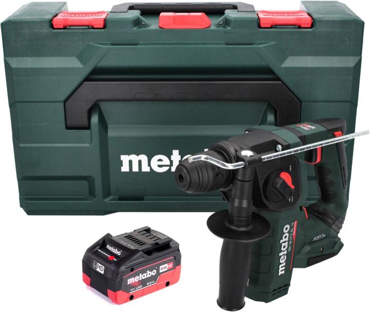 Productafbeelding Metabo BH 18 LTX BL 16 accuklopboormachine 18 V 1,3 J SDS-plus Brushless + 1x accu 8.0 Ah + MetaBOX - oh (Oplaadbare batterij)