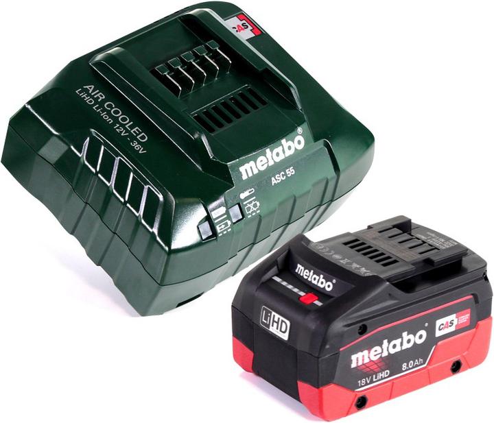 Actual product image Metabo BH 18 LTX BL 16 cordless hammer drill 18 V 1.3 J SDS-plus Brushless + 1x battery 8.0 Ah + charger + (Rechargeable battery operated)