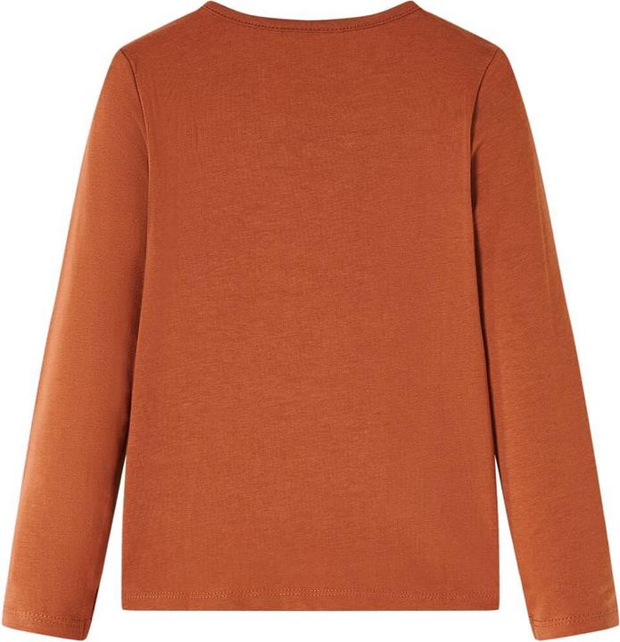 Actual product image VidaXL Children's long-sleeved shirt Cognac 104,Material: 95 % cotton. 5 (104)