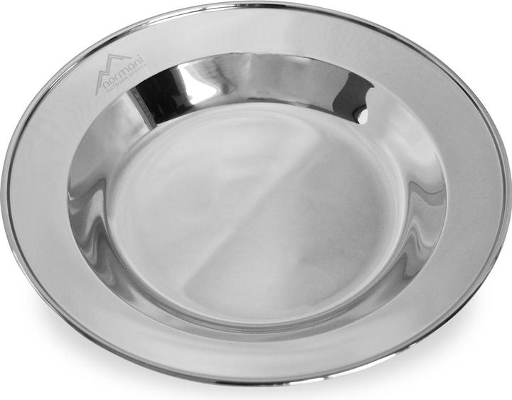 Produktbild Normani Edelstahl Geschirr Set bestehend aus 2?? Besteck, 2?? Teller und 2?? Tasse - 8509