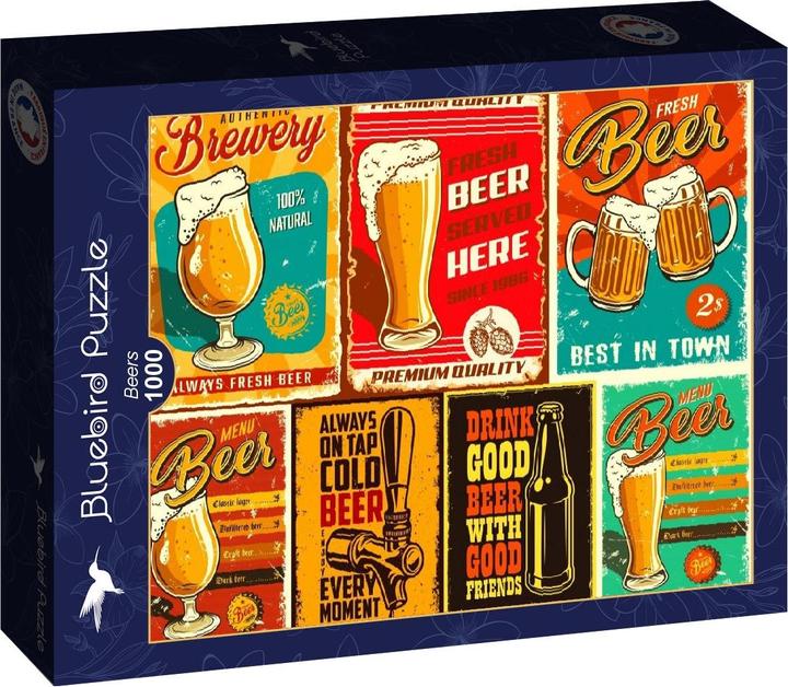 Produktbild Bluebird Puzzle 1000 pieces Beers (1000 Teile)