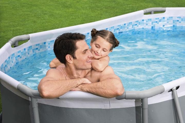 Actual product image Bestway Power Steel Pool oval 305x200x84cm (305 x 200 x 84 cm)