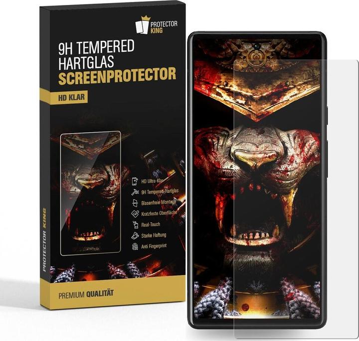 Actual product image Protectorking 2x 3D A++ real tempered 9H armoured glass CLEAR (2 Piece, Google Pixel 6a)