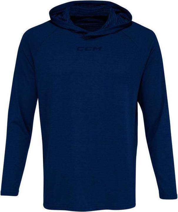 Produktbild CCM Langarm Premium Trainingshoodie (XL, Dunkelblau) (XL)